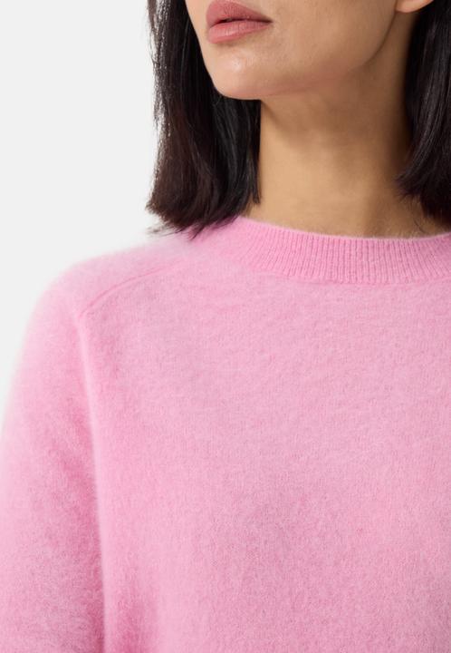 Image du produit Cash-Mere Brushed Kaschmir Rundhals Pullover mit Seitenschlitzen (M)
