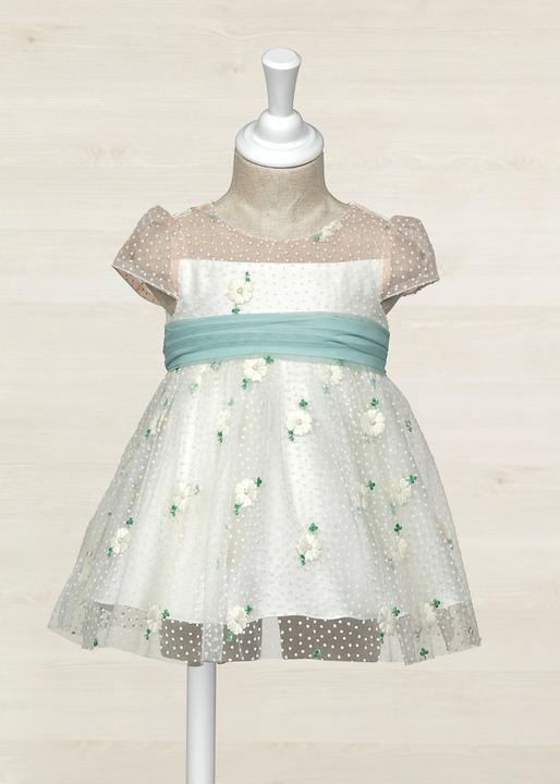 Abel & Lula Baby Tüllkleid mit Blumenstickerei
