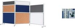 Immagine prodotto Franken Set di ruote per sistema a parete mobile ECO, plastica nera, bloccabile