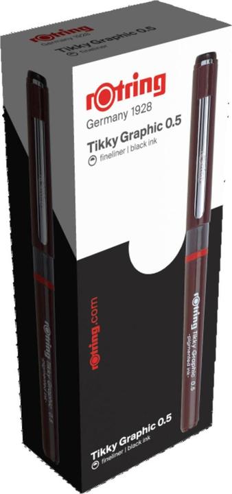 Rotring Tikky Graphic (Schwarz, 1 x)