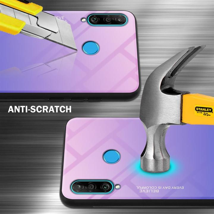Actual product image Cadorabo TPU 2 colors glass cover (Huawei P30 Lite)
