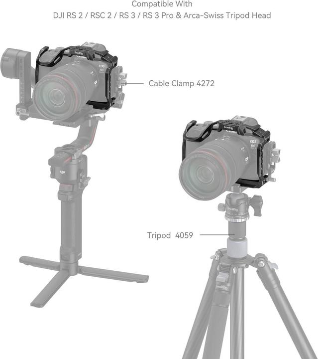 Immagine prodotto SmallRig Black Mamba per Canon EOS R6 Marchio (Gabbietta)