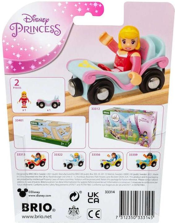 Actual product image Brio Train Disney Princess Aurora with wagon