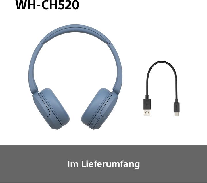 Produktbild Sony WH-CH520 (keine Geräuschunterdrückung, 50 h, Kabellos)