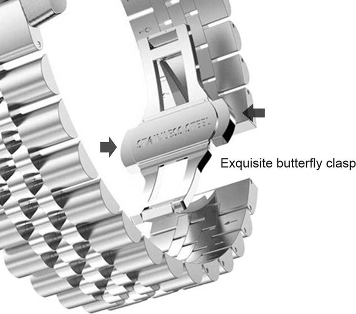 Immagine prodotto Cadorabo Braccialetto per Samsung Galaxy Gear (22 mm, Acciaio inossidabile)