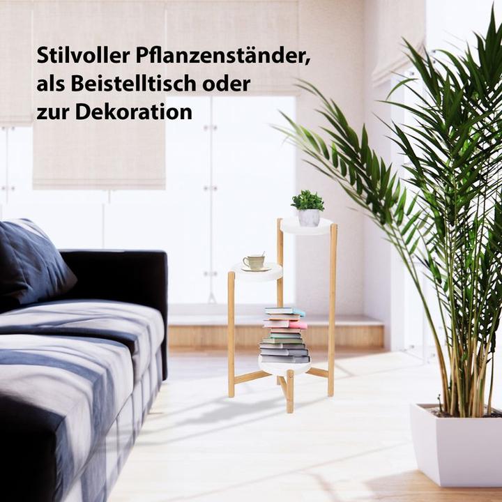 Produktbild Hermex Blumenständer Pflanzen Ständer Regal Halter Treppe Gestell Blumentisch