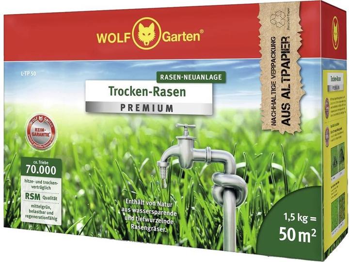 Actual product image Wolf-Garten New turf installation Dry turf L-TP 50 (Lawn reseed)
