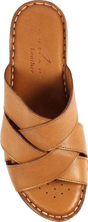 Actual product image Lunar Womens/Ladies Gwen Leather Sandals (39)