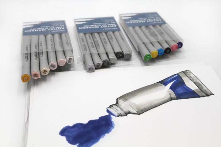 Produktbild Sinoart Markerstifte (Grundfarben, 6 x)