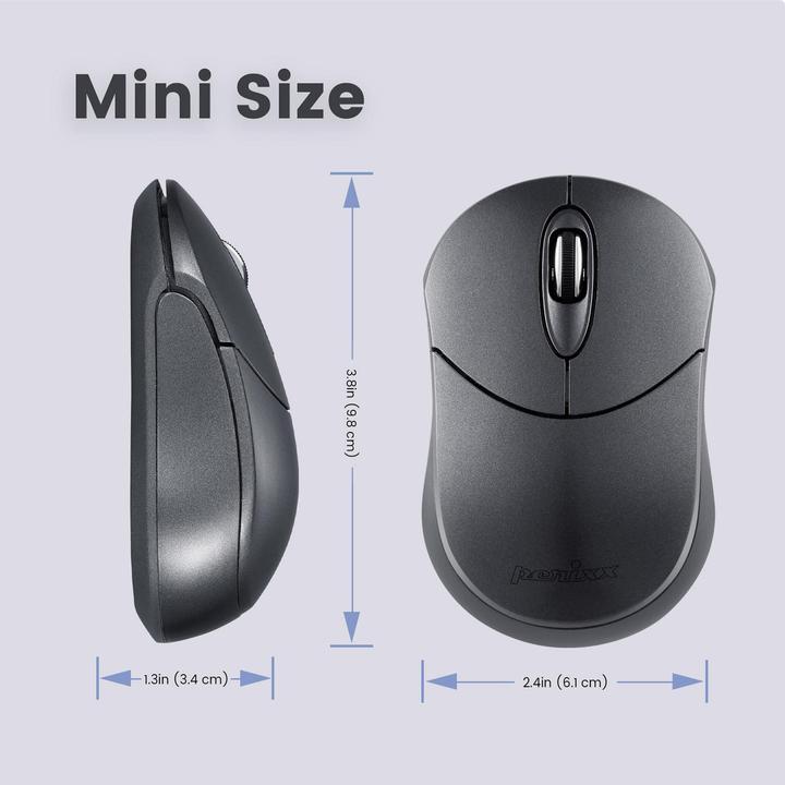 Produktbild Perixx PERIMICE-802IN, Bluetooth-Maus für PC und Tablet, schnurlos, Iron (Kabellos)