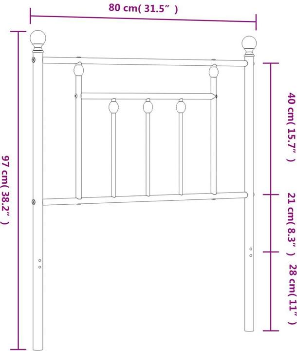 Actual product image VidaXL Paola (80 x 3 x 97 cm)