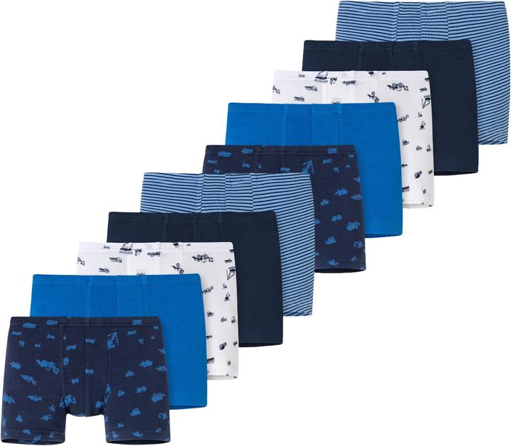 Actual product image Schiesser Pack of 10 Kids Boys 95/5 Organic Cotton Shorts / Pants (140, pack of 10)