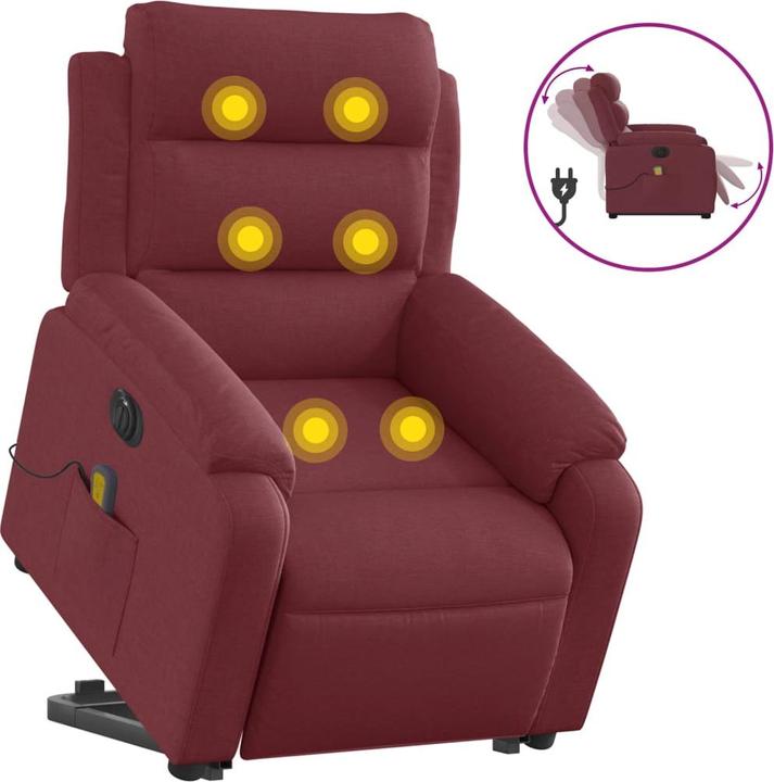 Immagine prodotto VidaXL Poltrona massaggiante elettrica con tessuto di supporto