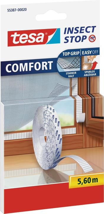 tesa Insect screen COMFORT, Velcro replacement roll, without drilling