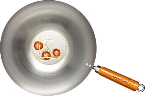 Produktbild Ken Hom WOK CLASSIC CARBON, Round, Wok/Stir-Fry pan, Stainless steel, Carbon steel, Ceramic, Gas, Ha (32 cm, Wok Pfanne, Carbonstahl)