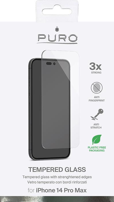 Produktbild Puro grūdintasis stiklas Apple iPhone 14 Pro Max (1 Stück, Apple iPhone 14 Pro Max)