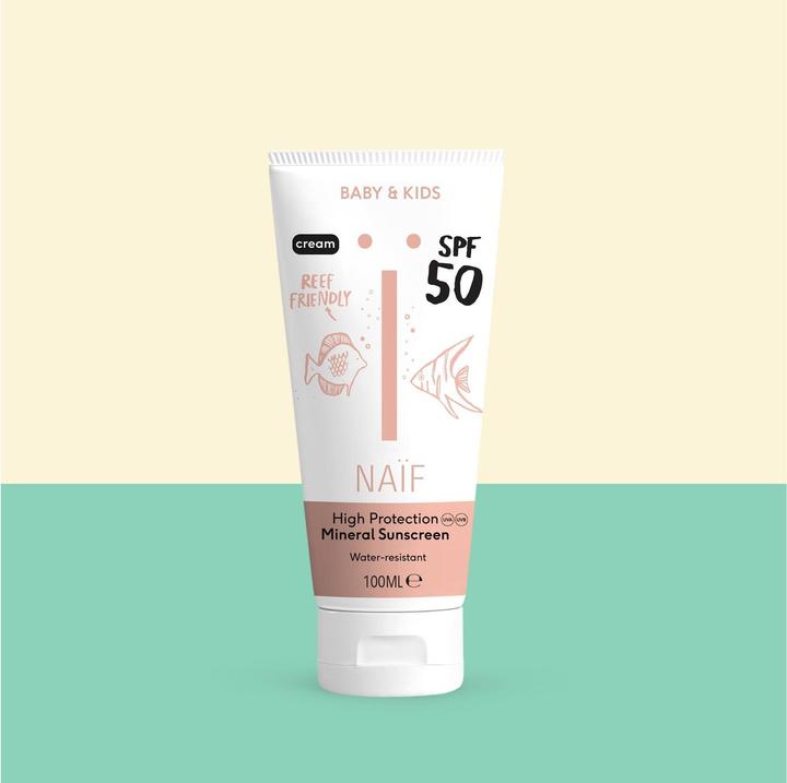 Actual product image Naïf Sun Cream (Suntan cream, SPF 50, 100 ml, 131 g)