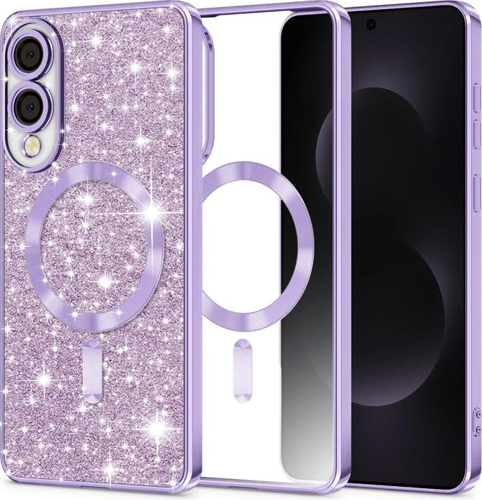 Produktbild Techsuit - Luxury Glitter MagSafe - Samsung Galaxy S25 Edge - Light Purple (Samsung Galaxy S25 Edge)