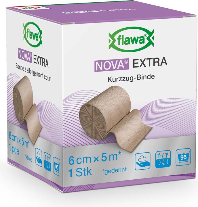 Image du produit Flawa Bande à Allongement Court 6cmx5m couleur chair