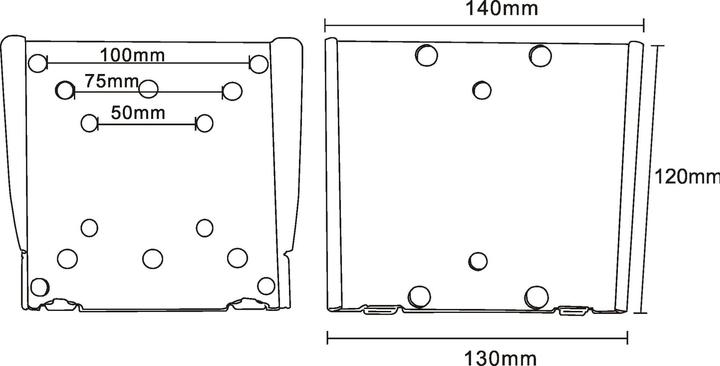 Actual product image InLine Wall mount for flat screen (Wall, 24.02", 30 kg)
