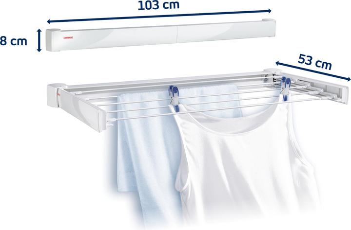 Actual product image Leifheit Wall dryer Telegant 100 (7.20 m)