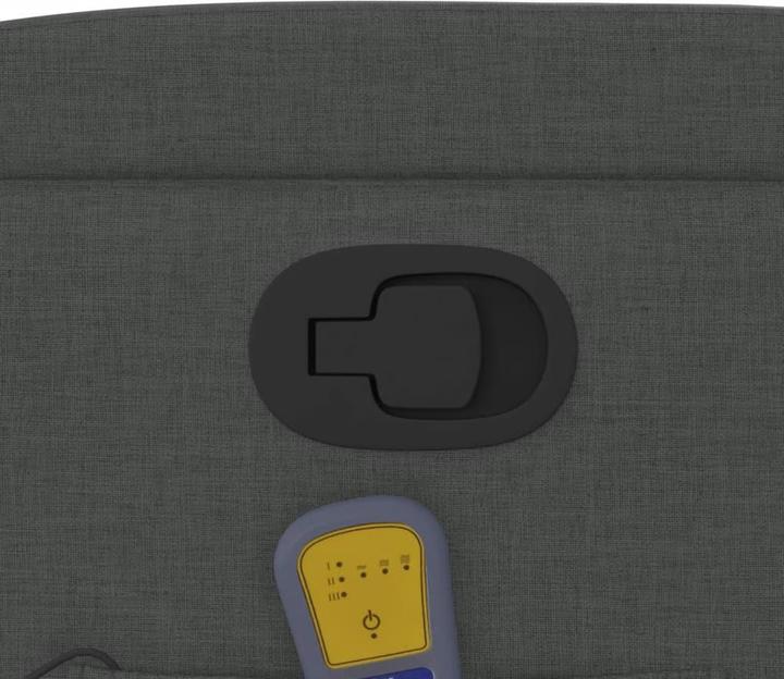 Immagine prodotto VidaXL Sedia da massaggio in tessuto grigio scuro,Colore: Grigio scuro, Materiale