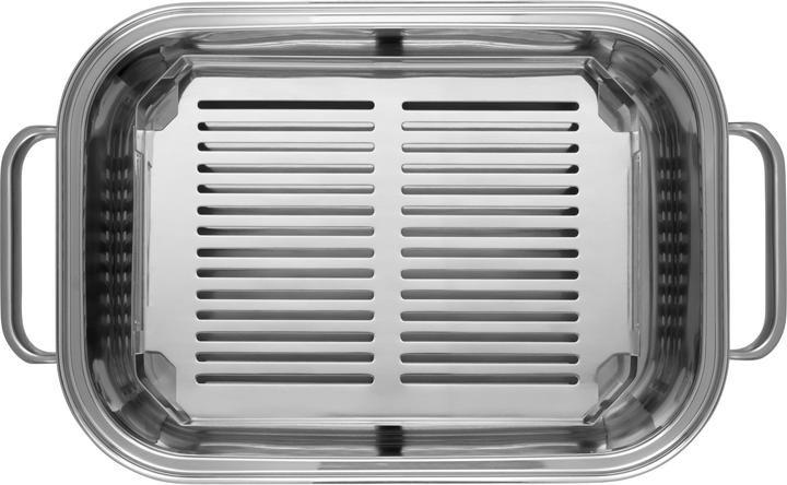 Produktbild WMF Dampfgarer Bräter 3,5l Glasdeckel Garblech Vitalis Compact Edelstahl (Bräter + Schmortopf, Edelstahl)