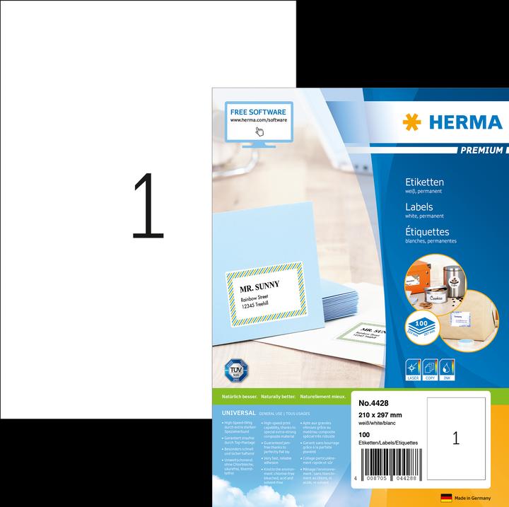 HERMA Universele etiketten A4