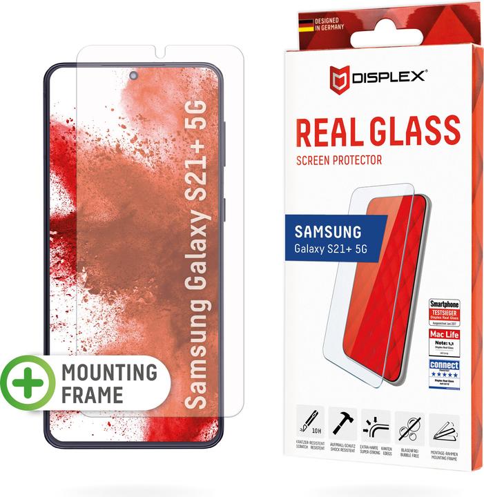 Displex Real Glass, 2D Panzerglas (1 Stück, Samsung Galaxy S21+ 5G)
