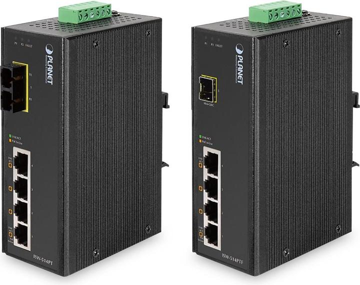 Immagine prodotto Planet Switch Ethernet industriale a 5 porte con 4 PoE -4075 (5 Porti)