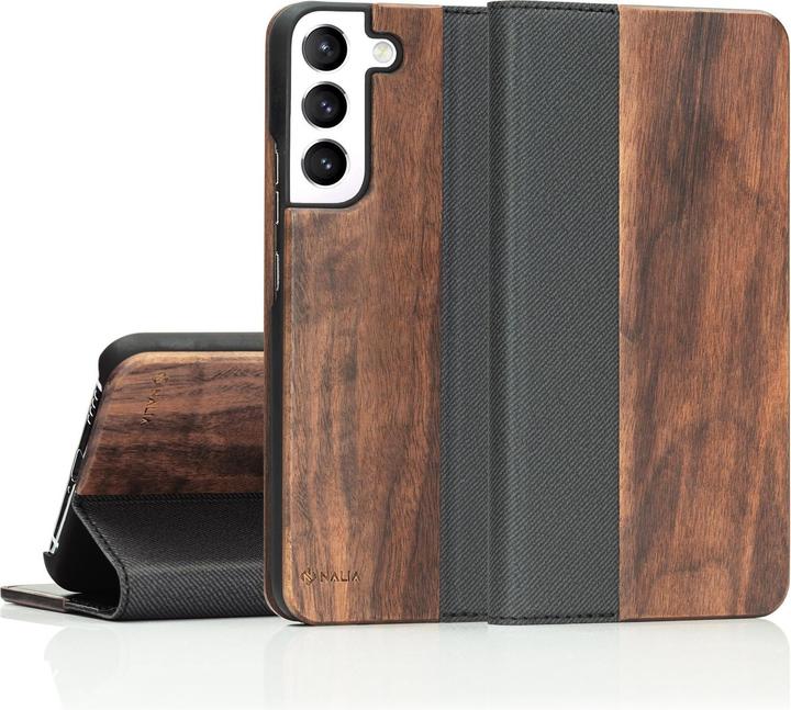 Actual product image Nalia Real wood flip case (Samsung Galaxy S22+)