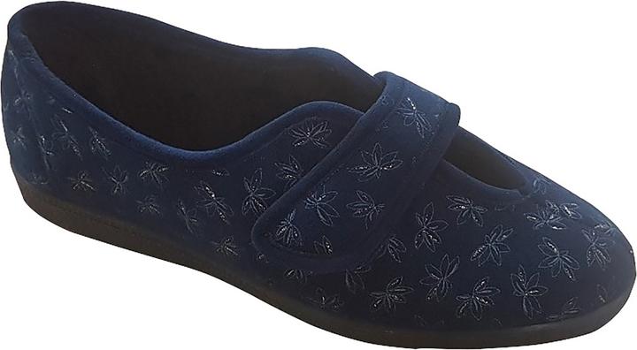 Actual product image Universal Textiles Ivy slippers with velcro fastening floral pattern (36)