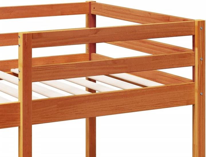 Produktbild VidaXL Hochbett mit Schreibtisch & Ablagen (90 x 200 cm)