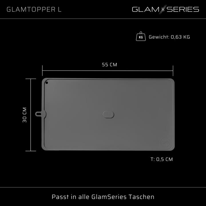 Actual product image GlamSeries GlamTopper L silicone topper heat-resistant