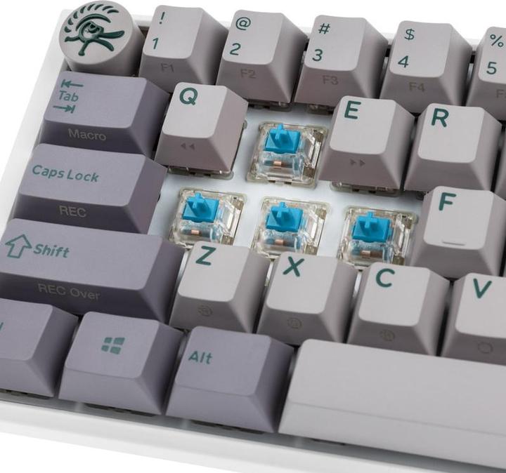 Produktbild Ducky One 3 Mist Grey SF Gaming Tastatur, RGB LED - MX-Blue (US) (US, Kabelgebunden)