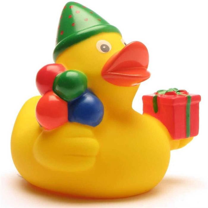 Actual product image Schnabels Badeente Happy Birthday - Gummiente