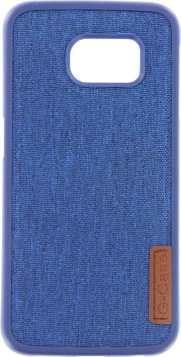 Produktbild OEM Silicone Case Textile for Samsung S6 Edge blue (Samsung Galaxy S6 Edge)