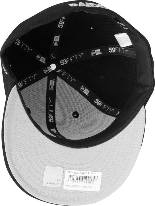 Produktbild New Era 59Fifty Cap Las Vegas Raiders schwarz silber - 6 7/8 (6 7/8)