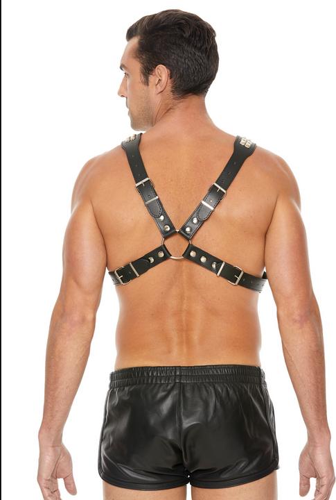 Produktbild Ouch! Men's Pyramid Stud Body Harness - One Size (One Size)