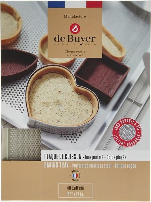 Actual product image de Buyer Perforated stainless steel rectangular