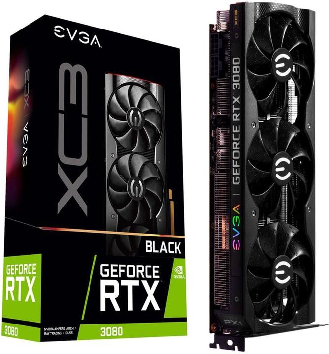 Actual product image EVGA GeForce RTX 3080 XC3 Black Gaming (10 GB)