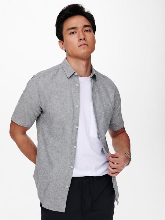 Actual product image Only & Sons Linen short sleeve shirt (XL)