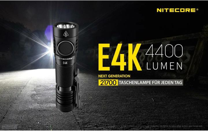 Produktbild Nitecore E4K - 4400 Lumen (11.75 cm, 4400 lm)