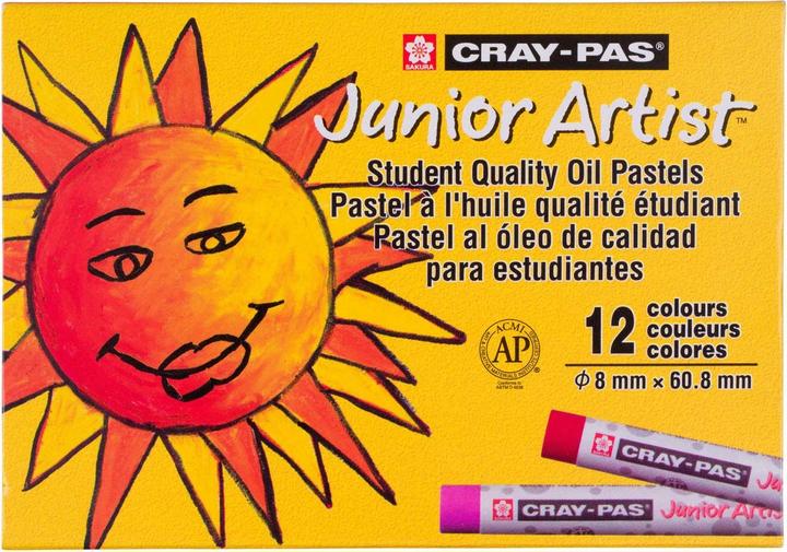 Actual product image Bruynzeel Sakura Cray-Pas Junior Artist Oil Pastel Set, 12pcs.
