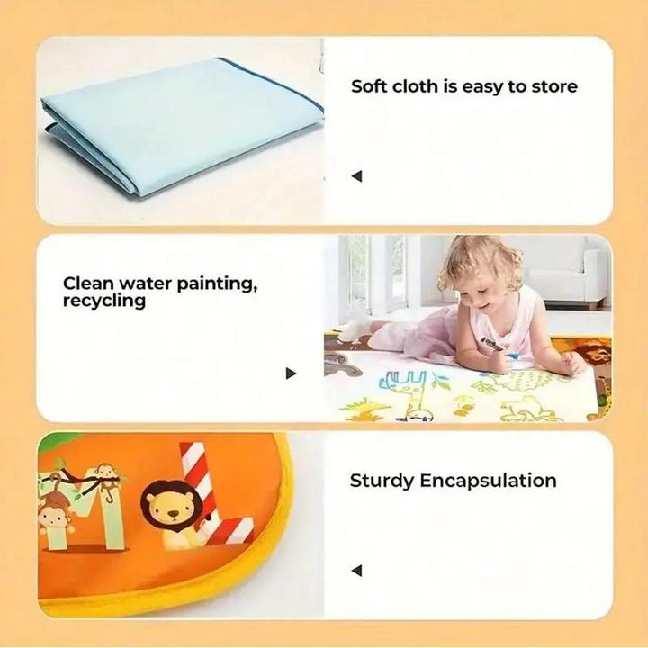 Produktbild Activity Board Wiederverwendbare magische Doodle-Matte und Aquarell-Leinwand - bringt Kindern sorglosen Malspass
