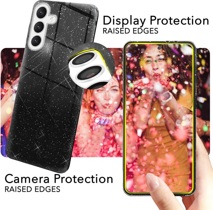 Actual product image Nalia Glitter hybrid cover (Samsung Galaxy S24)
