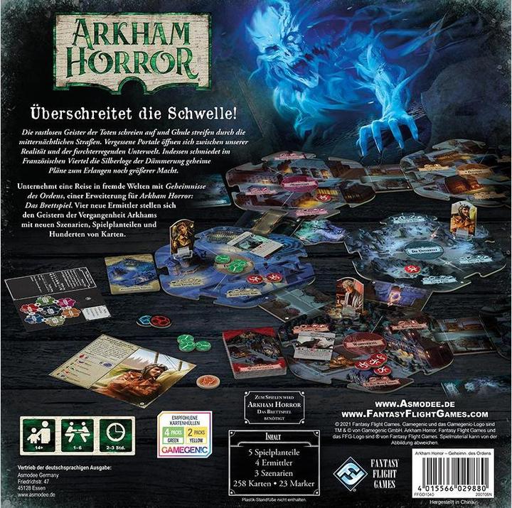 Image du produit FFG Jeu de connaisseur L'Horreur à Arkham : 3e édition Les Secrets de l'Ordre (Allemand)