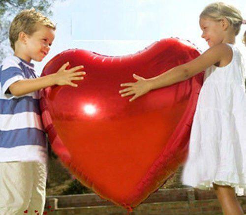Immagine prodotto Palloncino gigante a forma di cuore - 70 cm