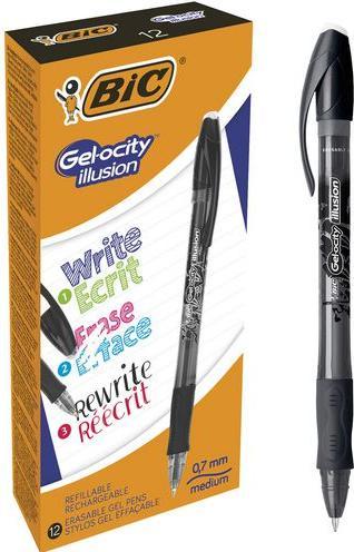 Bic GELOCITY ILLUSION - gel pen (Black, 1 x)