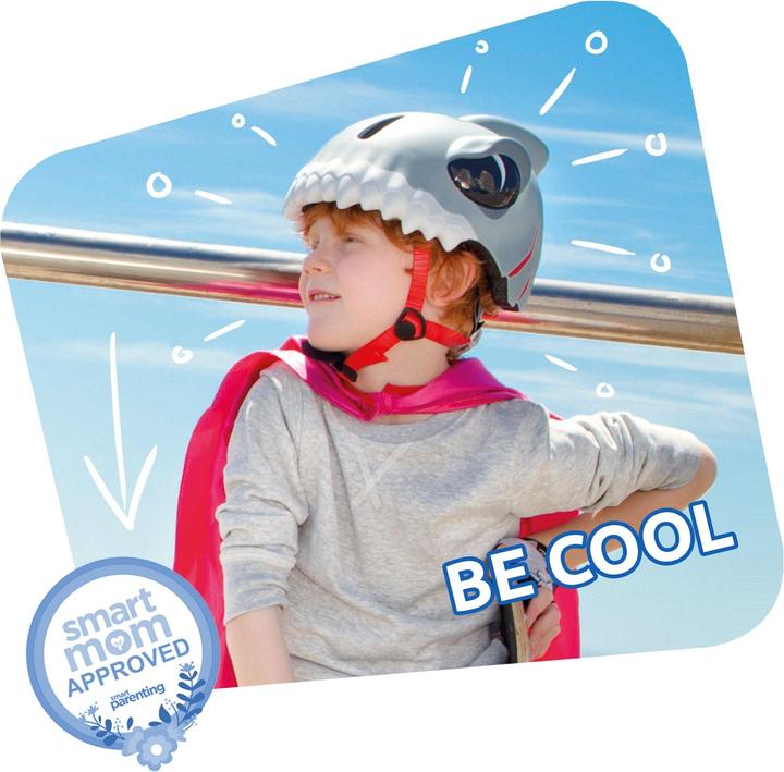 Actual product image Crazy Safety Shark Bicycle Helmet - Black (100501-06-01) (49 - 55 cm)